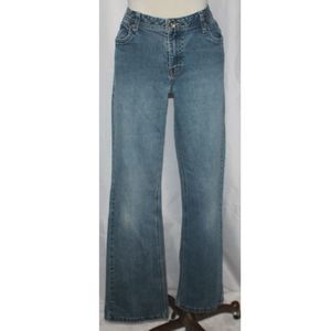 Natural Reflections Mid-Rise Bootcut Ankle Denim Blue Jeans Size 8A